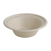 Compostable Bagasse Round Bowls | Eco-Friendly Disposable Bowls | 11oz Capacity | Fiesta Green FC543