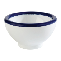 Commercial Tapas Bowl | Mini Porcelain Dish | White & Blue 55mm 20ml | APS FC988