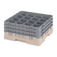 Glass Rack | 16 Compartment Camrack | Beige Dishwasher Rack | Cambro FD065