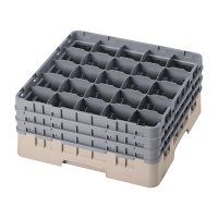 Glass Rack | Dishwasher Rack | 25 Compartments | Beige | Cambro Camrack FD072