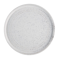 Cavolo Flat Round Plates | White Speckle Dinner Plates | 270mm | Olympia FD904