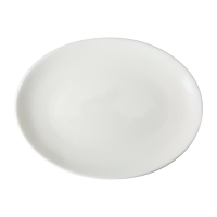 Oval Coupe Plate | Whitehall Dinner Plate | 330mm Premium Porcelain | Royal Crown Derby FE013