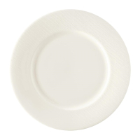 Flat Rim Plate | White Porcelain Plate | 215mm Dining Plates | Royal Crown Derby FE041