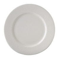 Flat Rim Plate | White Effervesce Tableware | 156mm | Royal Crown Derby FE049 (Pack of 6)