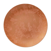 Crushed Velvet Copper Coupe Plate | Luxury Dinnerware | 255mm | Pack of 6 | Royal Crown Derby FE106