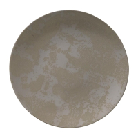 Crushed Velvet Grey Coupe Plate | 255mm Fine Dining Plate | Premium Restaurant Tableware | Royal Crown Derby FE120