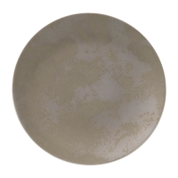 Coupe Plate | Crushed Velvet Grey Porcelain | 164mm Dining Plate | Royal Crown Derby FE121