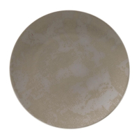 Crushed Velvet Grey Coupe Plate | Fine Dining Plate | 209mm | Royal Crown Derby FE122 (Pack of 6)
