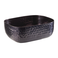 Hammered Serving Bowl | Black Metal Serving Bowl | 120 x 155mm | APS FE976