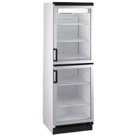 Commercial Upright Glass Door Refrigerator & Display Fridge, 377L Double Hinged, Adjustable Shelves, Front Vented | Vestfrost FKG370
