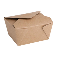 Cardboard Takeaway Food Containers | Eco-Friendly Disposable Boxes | 112mm | Fiesta FN894