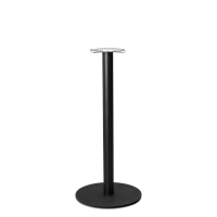 Cast Iron Round Table Base | Poseur Height Table Base | 1100mm Height | Forza Black