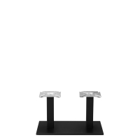Cast Iron Table Base | Rectangular Table Base | Coffee Height 420mm | Forza Black Twin