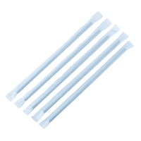 Compostable Bendy Paper Straws | Black Eco Straws | Individually Wrapped | Fiesta Green FP444