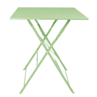 Commercial Pavement Style Table | Square Outdoor Table | 600mm Light Green | Bolero FT271