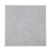 Commercial Outdoor Table Top | Light Grey Stone Effect | Tempered Glass | White Trim | 700mm | Bolero FU514