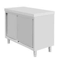 Commercial Standing Floor Cupboard | Stainless Steel Storage Cabinet | 900x1200x600mm | Vogue FU585