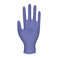 Commercial Nitrile Gloves | Single Use Powder Free Gloves | Violet Blue | Large Size | 100 Pack | Biotouch FW844-L