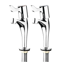 Pillar Lever Basin Taps | Bathroom Sink Taps | Chrome Finish | Vogue G461