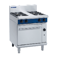 Commercial 4 Burner Gas Oven | Static Oven Range | 750mm | Blue Seal Evolution G505D/L