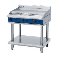 Commercial Cooktop Griddle | Gas Griddle with Burner | Natural Gas | 900mm | Blue Seal Evolution G516A-LS/N