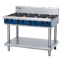 Commercial Cooktop 8 Open Burners | Gas Range | 1200mm | Blue Seal Evolution G518D-LS/L