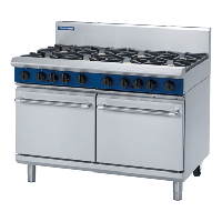 Commercial 8 Burner Double Oven Range | Gas Cooker | 1200mm | Blue Seal Evolution G528D/L
