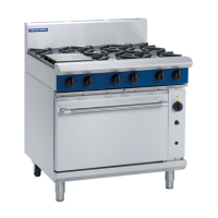 Commercial Convection Oven Range | LPG Gas Range | 6 Burner with Oven | Blue Seal G56D-LPG