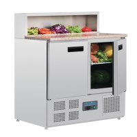Refrigerated Pizza Prep Counter | Commercial Pizza Topping Fridge | 288 Litre Capacity | Polar G603