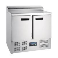 Commercial Pizza Prep Counter | Refrigerated Salad Prep Station | 254 Litre Capacity | Polar G604