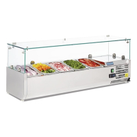 Commercial Refrigerated Countertop Servery | Prep Unit | 5x 1/4GN Capacity | Polar G608