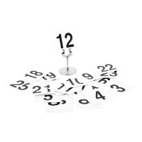 Plastic Table Numbers Inserts | Restaurant Table Numbers | Numbers 1-25 | Olympia GC086