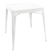 Steel Bistro Table | Outdoor Dining Table | 660mm White | Bolero GC869