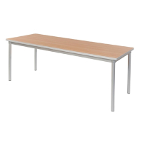 Rectangle Dining Table | Indoor Beech Effect | 1800mm Length | Gopak Enviro GE962
