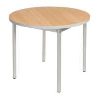 Round Dining Table | Indoor Beech Effect | 900mm | Gopak Enviro GE965