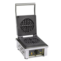 Commercial Round Waffle Maker | Electric Waffle Machine | 1.4kW Single Plate | Roller Grill GES75