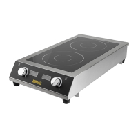 Commercial Double Induction Hob | Heavy Duty Electric Induction Cooktop | 3.5kW Power | Buffalo GF239