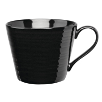 Black Snug Mugs | Rustic Coffee Mugs | 341ml Capacity | Art de Cuisine GF704