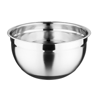 Stainless Steel Mixing Bowl | Non-Slip Silicone Base Bowl | 5 Litre Capacity | Vogue GG022