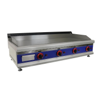 Heavy Duty Gas Griddle | Commercial Flat Top Grill | 1150mm Width | Modena GG115