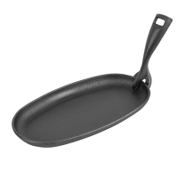 Cast Iron Sizzler Pan | Serving Dish | Pre-Seasoned Cookware | Olympia GG133