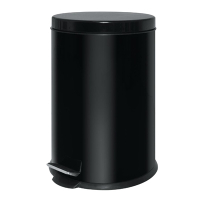 Stainless Steel Pedal Bin | Black Kitchen Waste Bin | 20L Capacity | Olympia GG978