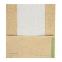 Compostable Panini Bags | Kraft Food Packaging | Eco-Friendly Takeaway | Vegware GH019