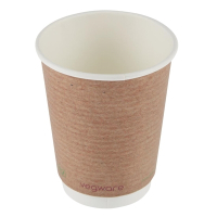 Compostable Hot Cups | 340ml / 12oz | Eco-Friendly Disposable | Vegware GH021