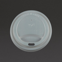 Compostable Hot Cup Lids | Eco-Friendly Coffee Cup Lids | 225ml / 8oz | Vegware GH024