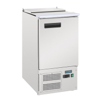 Commercial Saladette Prep Counter | Single Door Fridge | For Food Preparation | Polar G-Series GH333