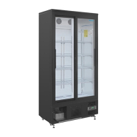 Commercial Back Bar Cooler | Upright Bar Fridge | Sliding Doors | 490 Litre | Polar GJ448