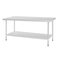 Commercial Stainless Steel Prep Table | Kitchen Work Bench | 900 x 1800 x 700mm | Vogue GJ504