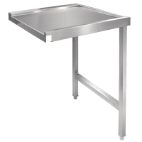 Commercial Pass Through Dishwash Table | Right Hand Entry | 600mm Width | Vogue GJ534