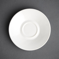 Cafe Espresso Saucers | White Porcelain Saucers | 6 Pack | Olympia GK086